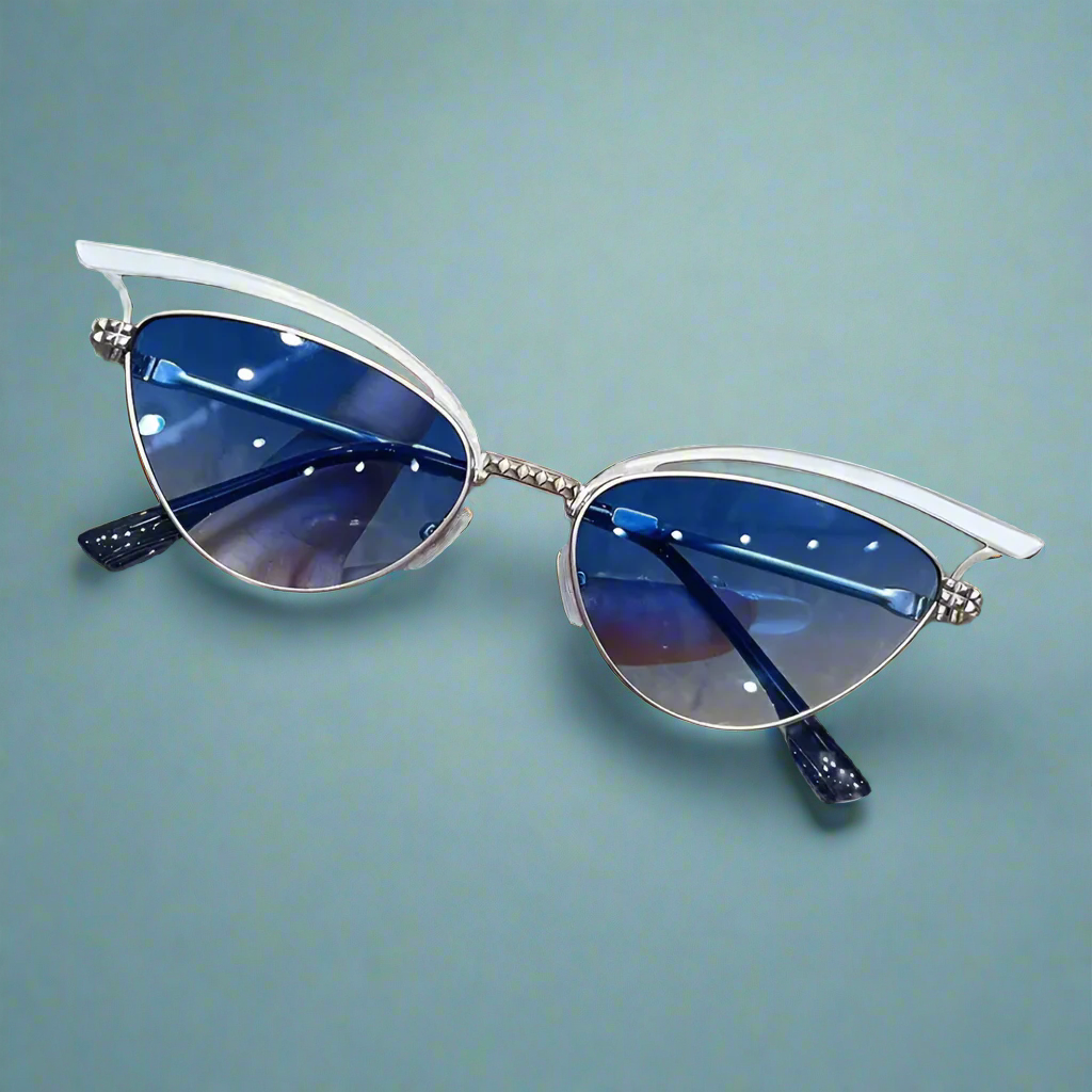 Metal Frame Pin Up Cateye Sunglasses