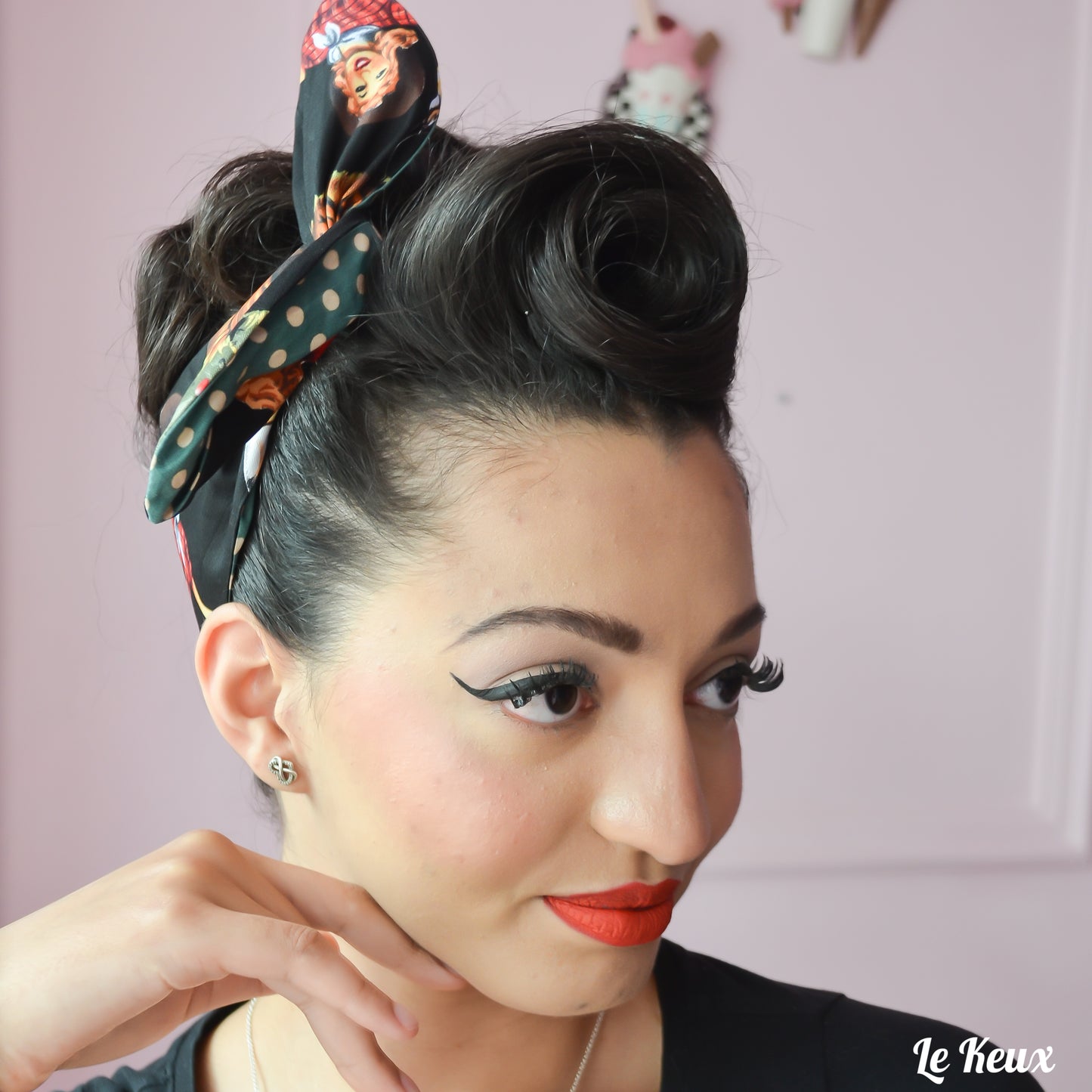 Wide Fabric Headscarf - Cowgirl