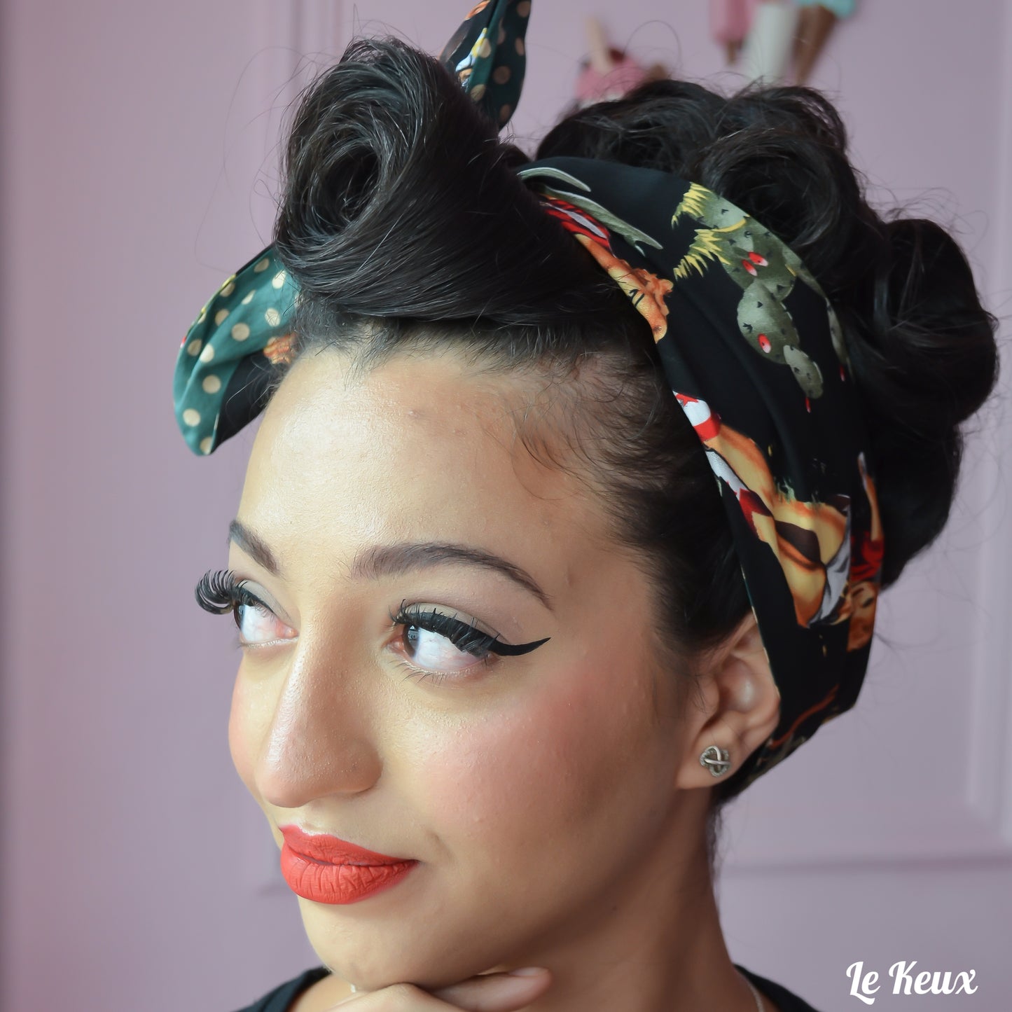 Wide Fabric Headscarf - Cowgirl