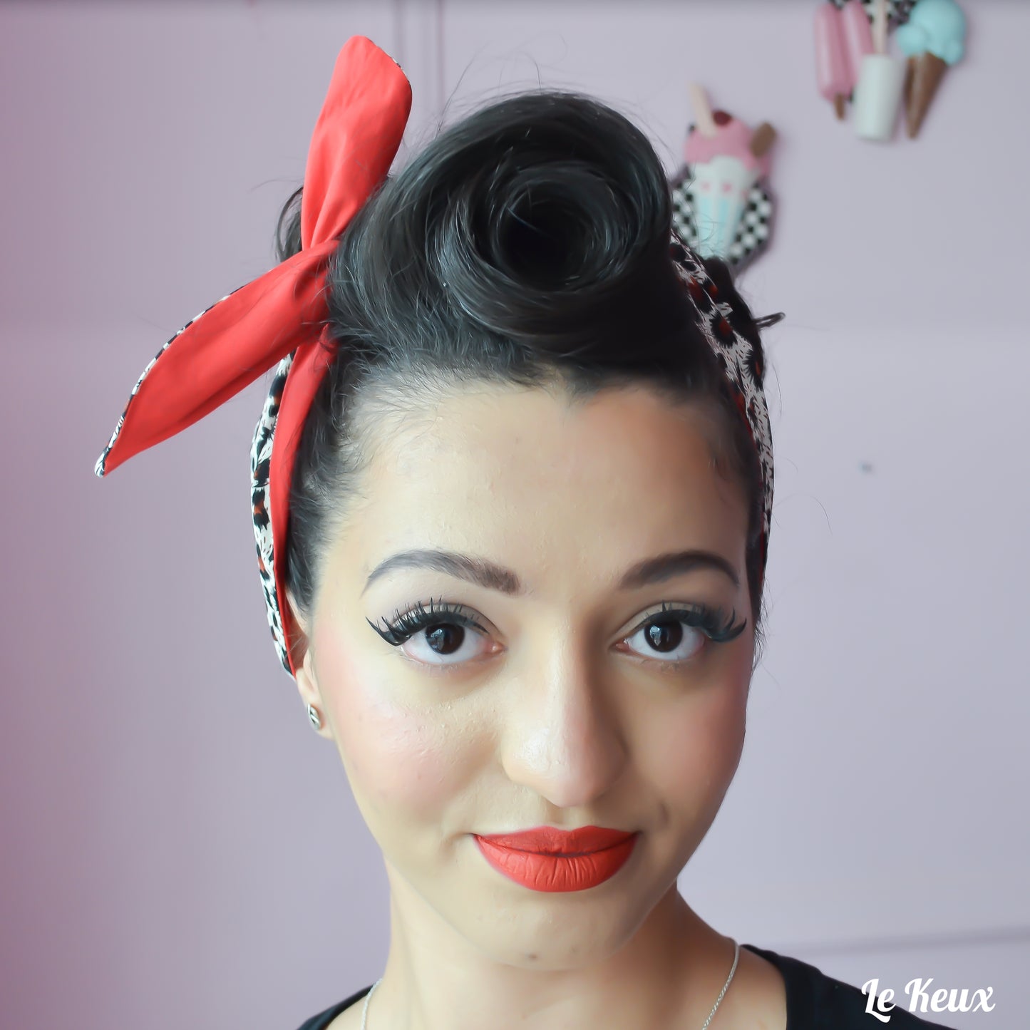 Wide Fabric Headscarf - Leopard