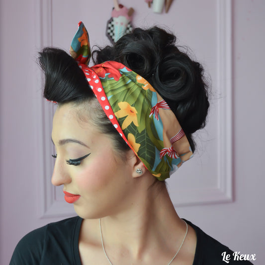 Wide Fabric Headscarf - Beach Pin Up