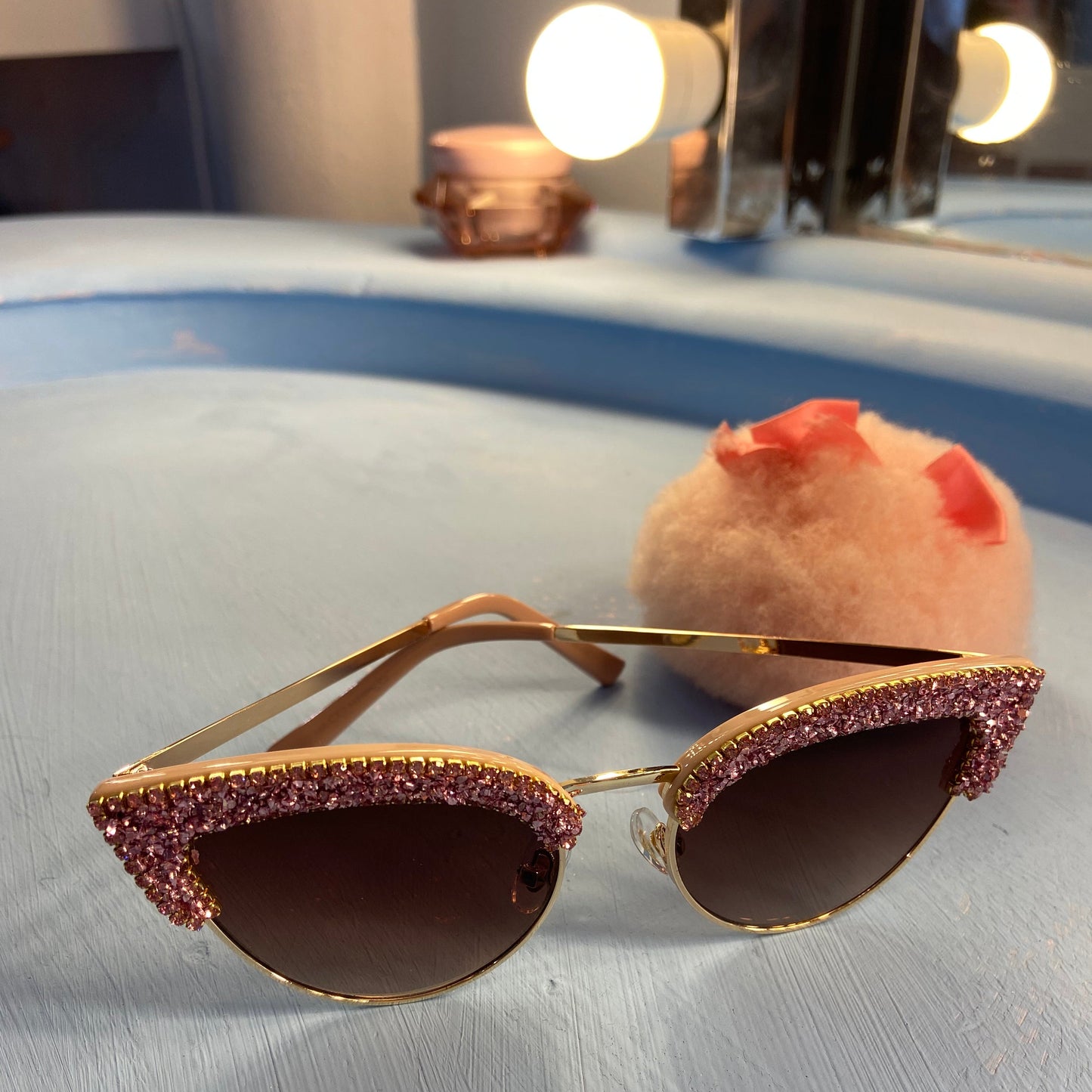 Rhinestone Cateye Sunglasses