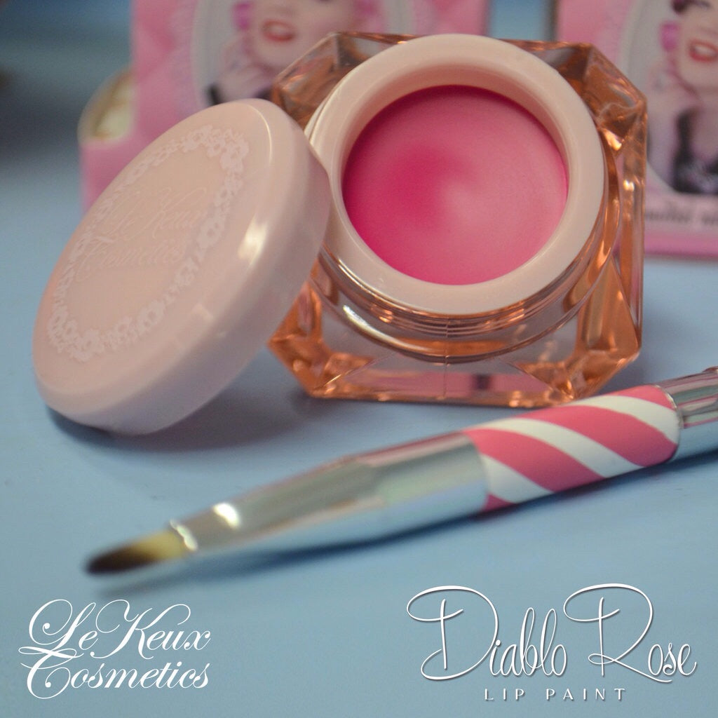 Le Keux Cosmetics Lipstick and Cream Blush - Diablo Rose