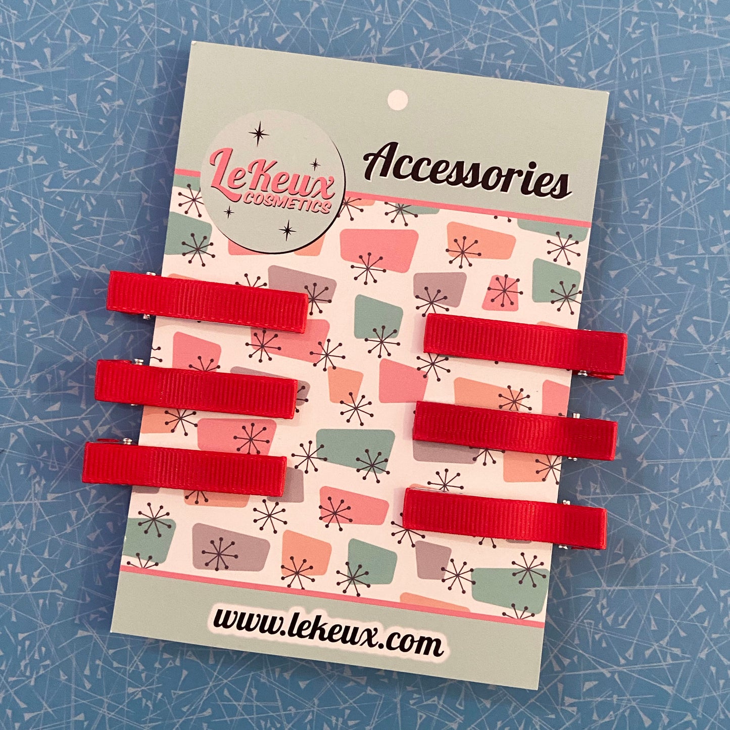Ribbon pin curl clips (various colours)