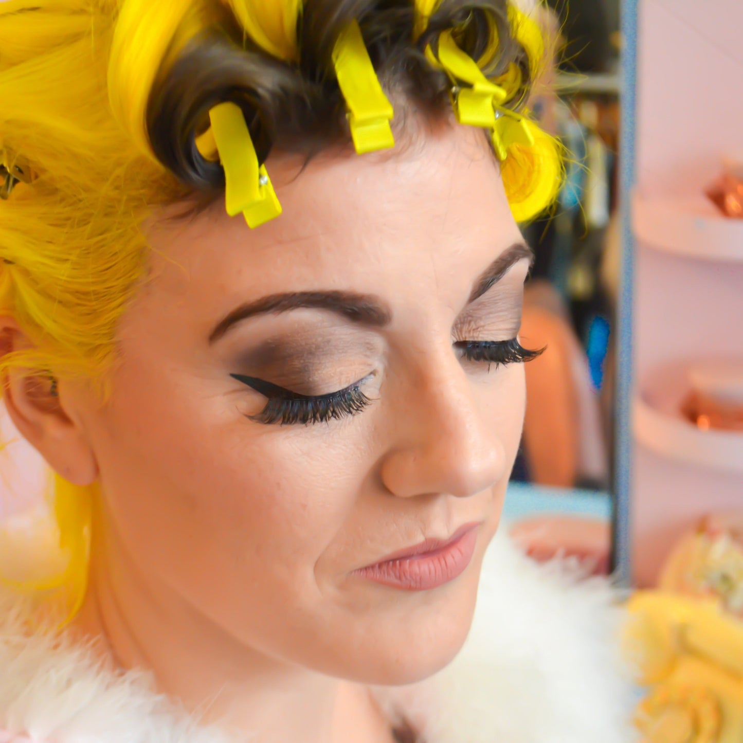 Ribbon pin curl clips (various colours)