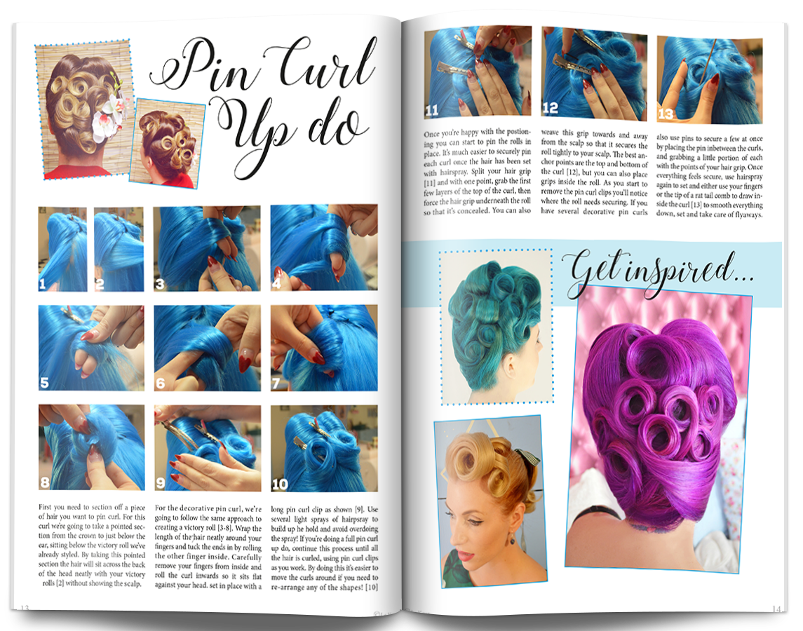 Victory Rolls 101 - Vintage and Pin Up Hair Tutorial eBook