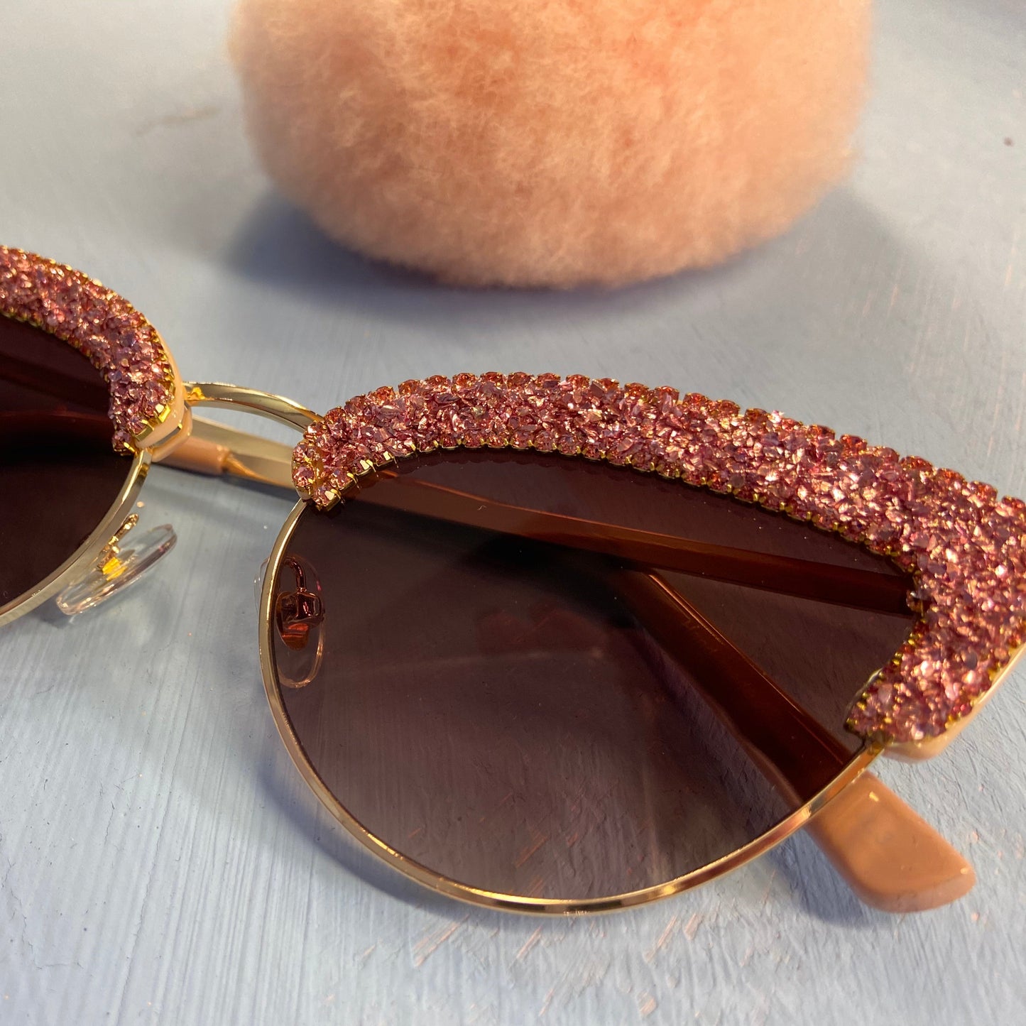 Rhinestone Cateye Sunglasses