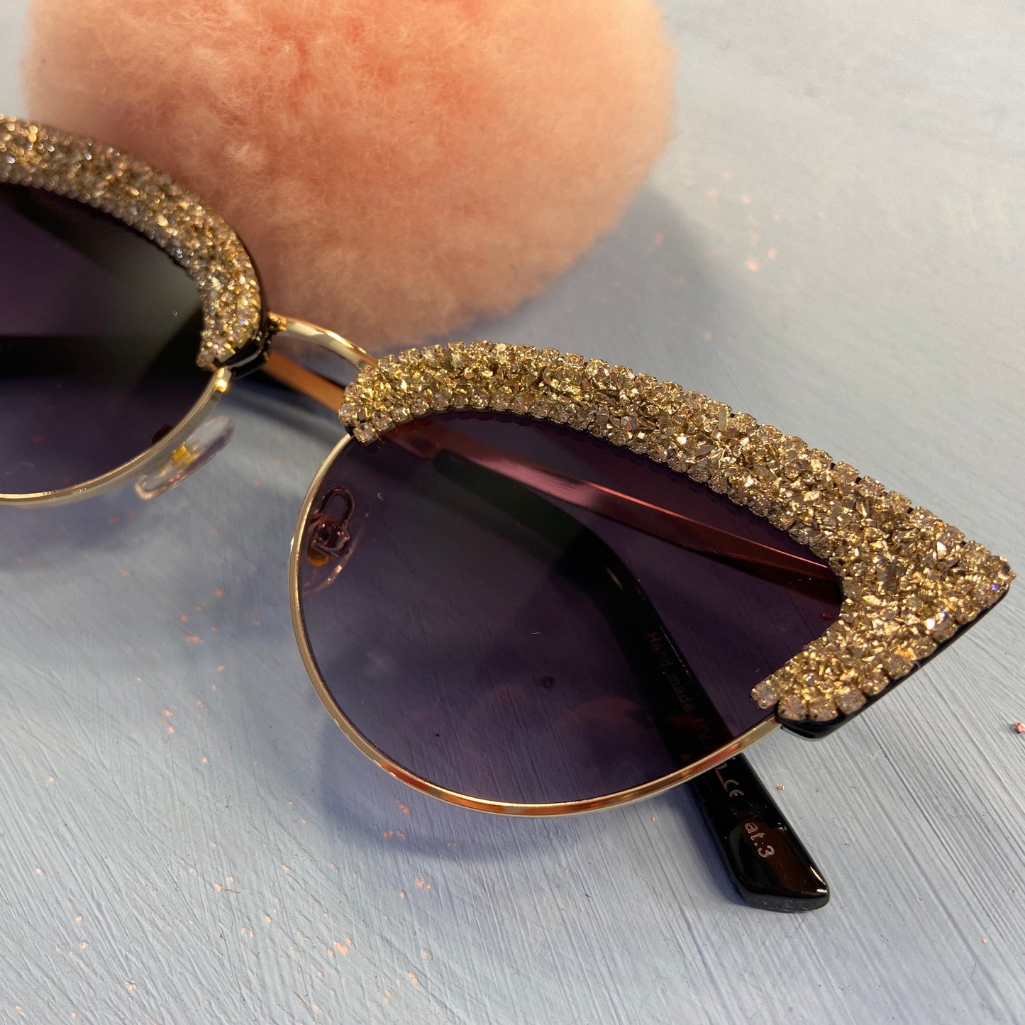 Rhinestone Cateye Sunglasses