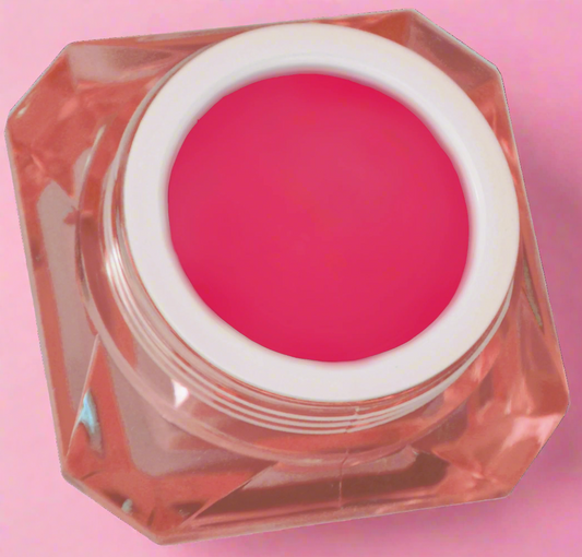 Cream blush and lipstick hot pink