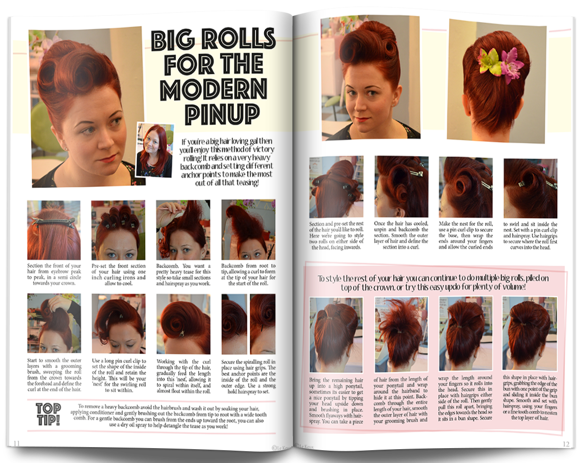 Victory Rolls 101 - Vintage and Pin Up Hair Tutorial eBook