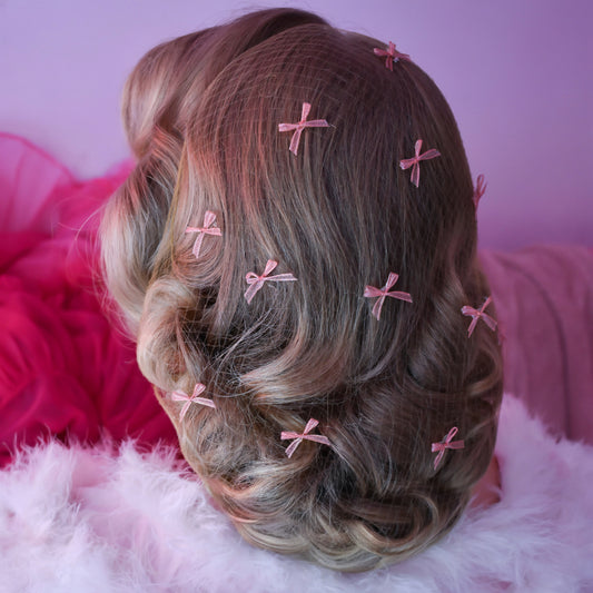 Shimmer Ribbon Bow Hair Net